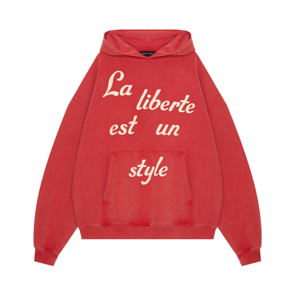 Hoodie "Temps de Liberté" Red 