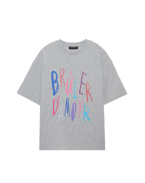 T-Shirt “Ébauche” gray melange