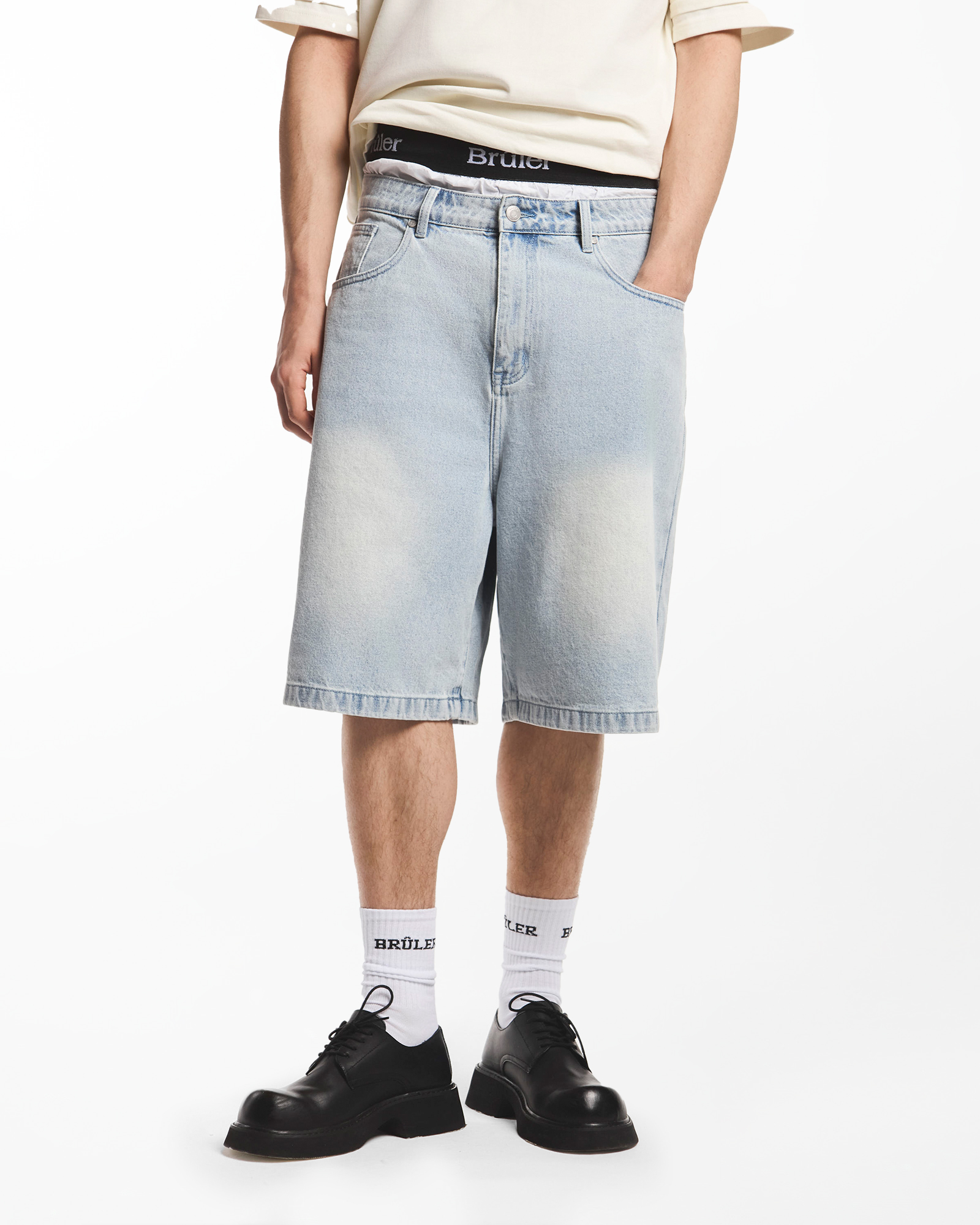 деним шорты