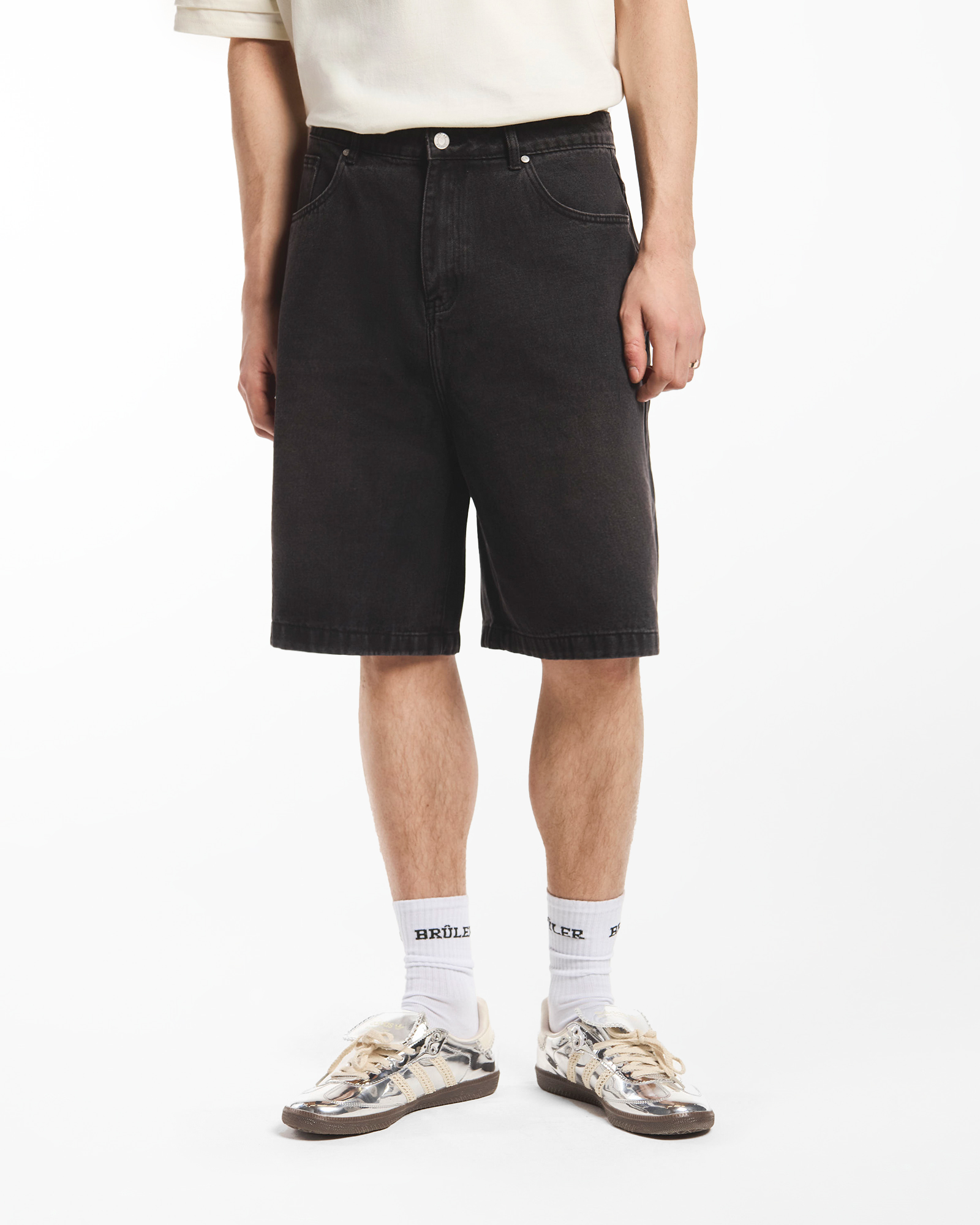 деним шорты 