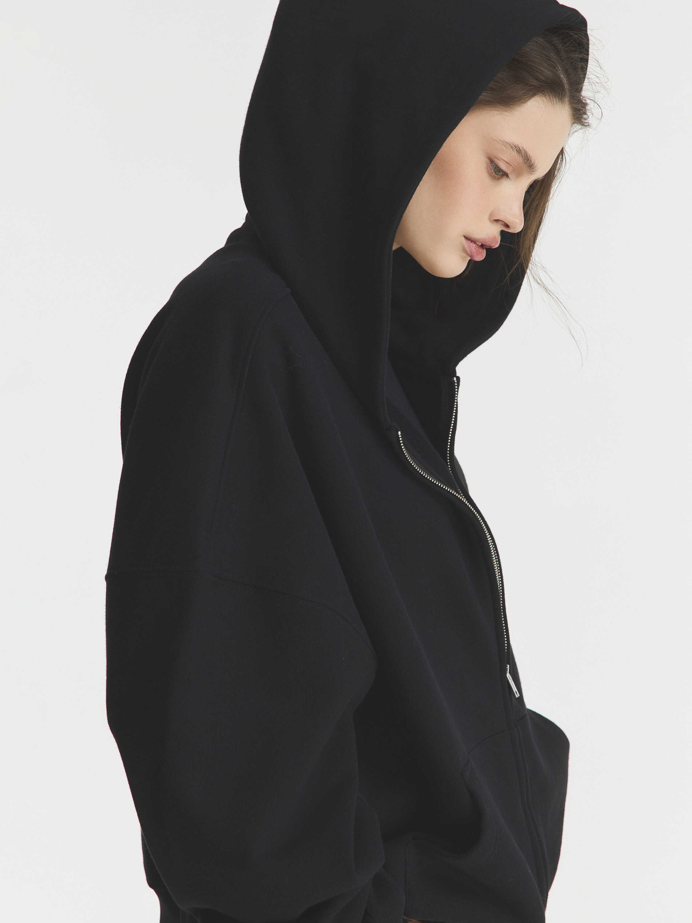 зип худи с капюшоном