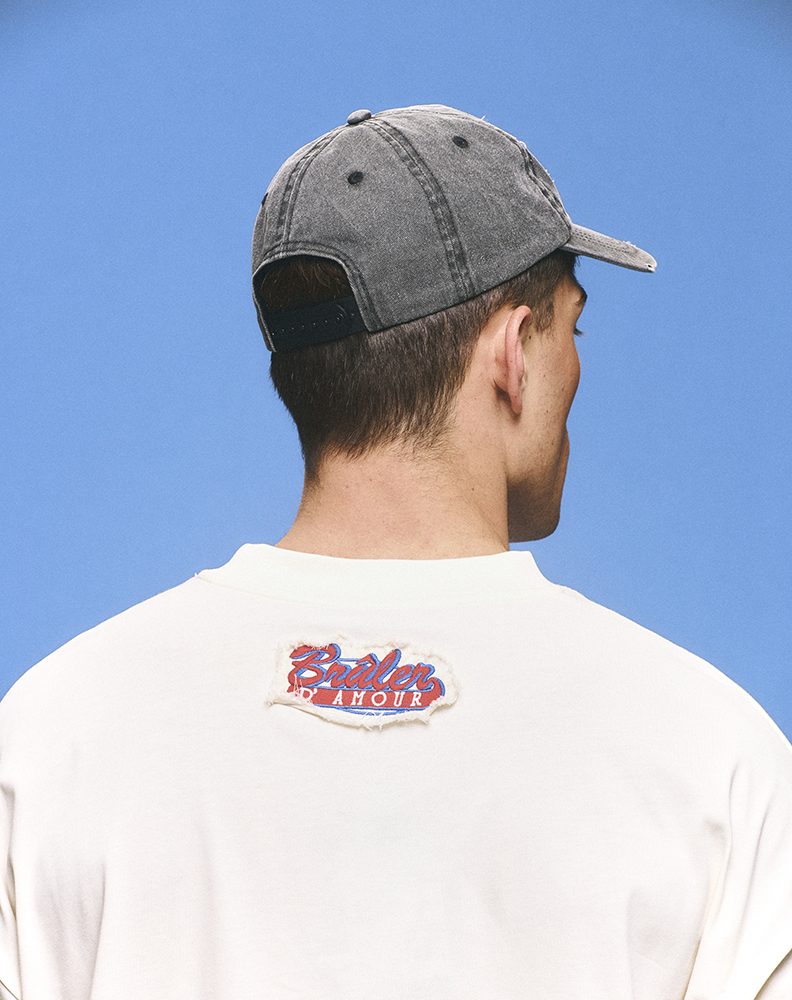 Серая кепка с эффектом варки