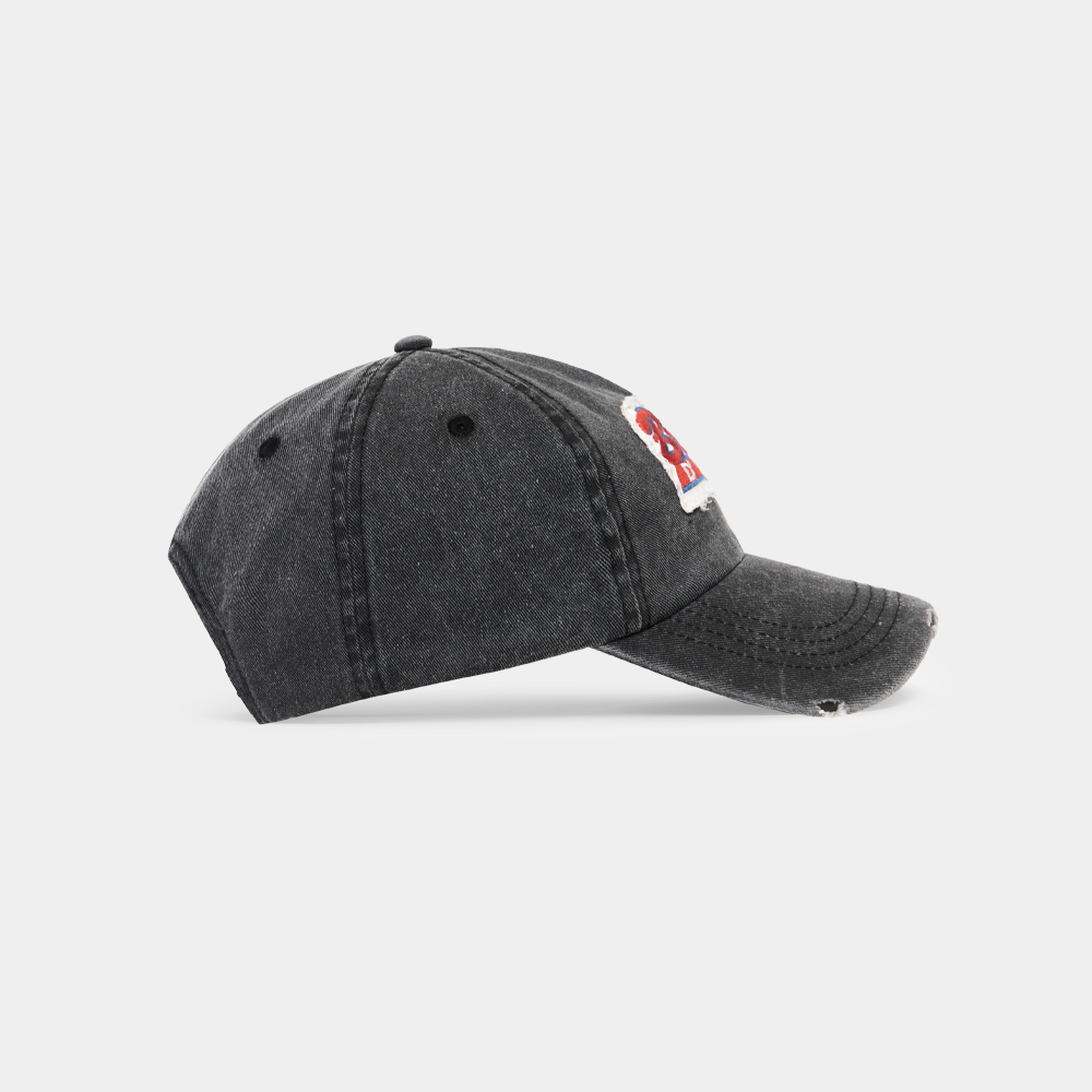 Серая кепка с эффектом варки