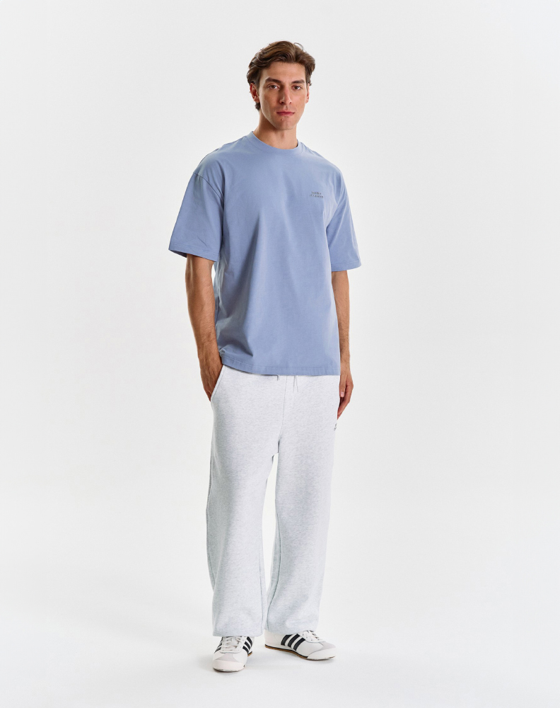 Тёмно-синяя оверсайз футболка "Logo de base 02"