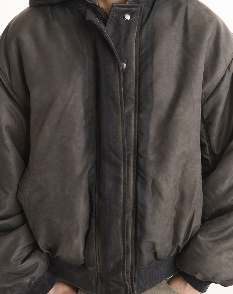 Бомбер «Масляный» графитово-серый