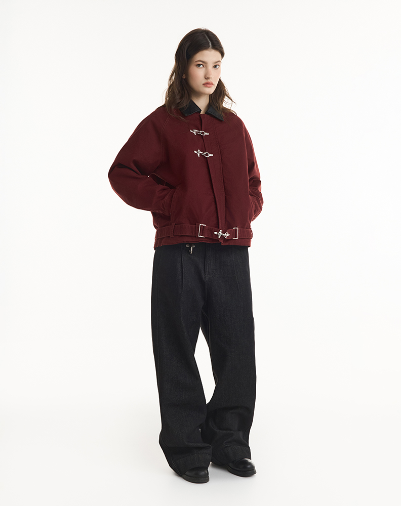 Куртка «Найдено в мастерской» бордовая