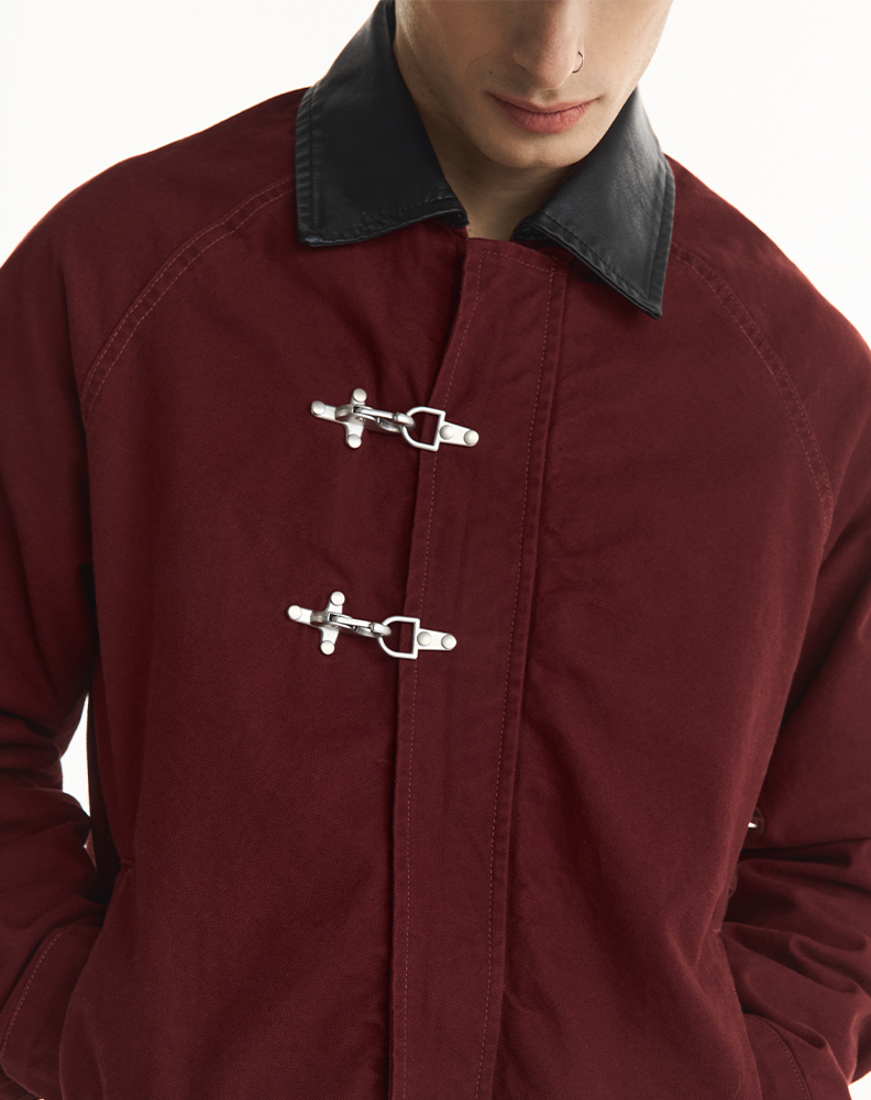 Куртка «Найдено в мастерской» бордовая