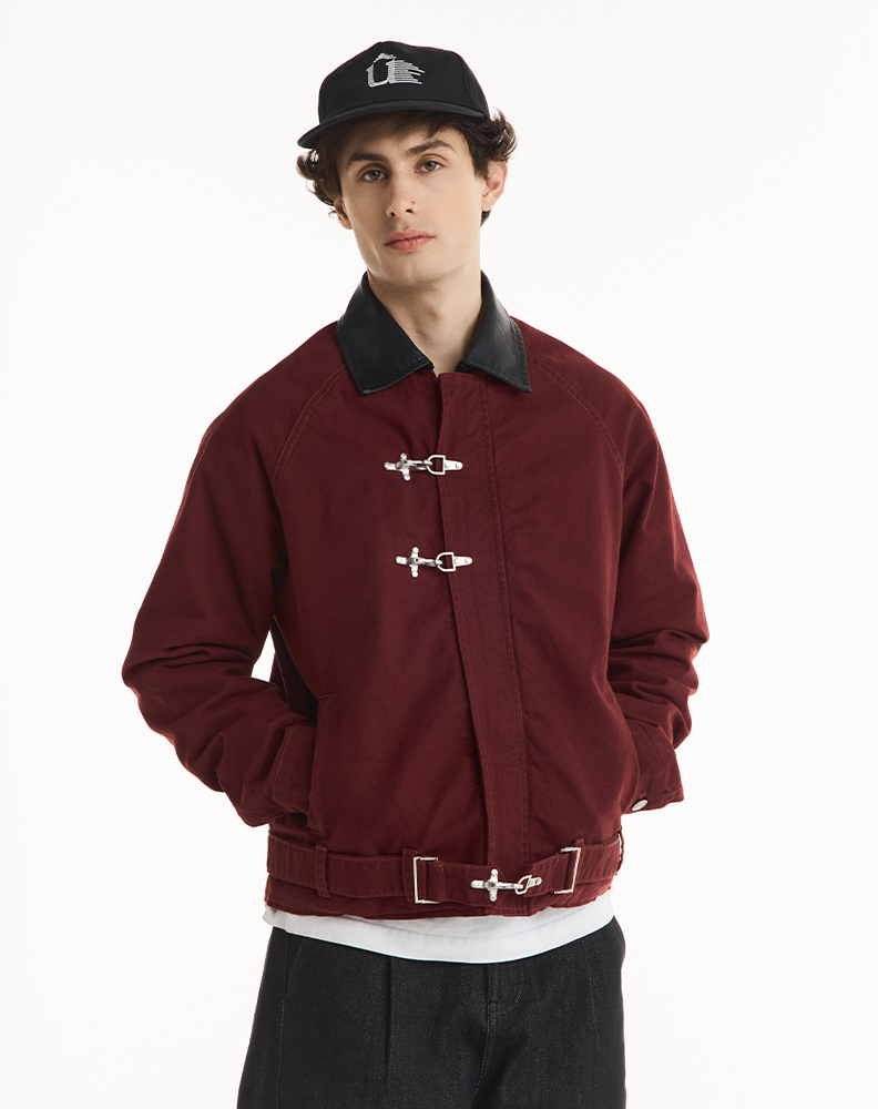 Куртка «Найдено в мастерской» бордовая