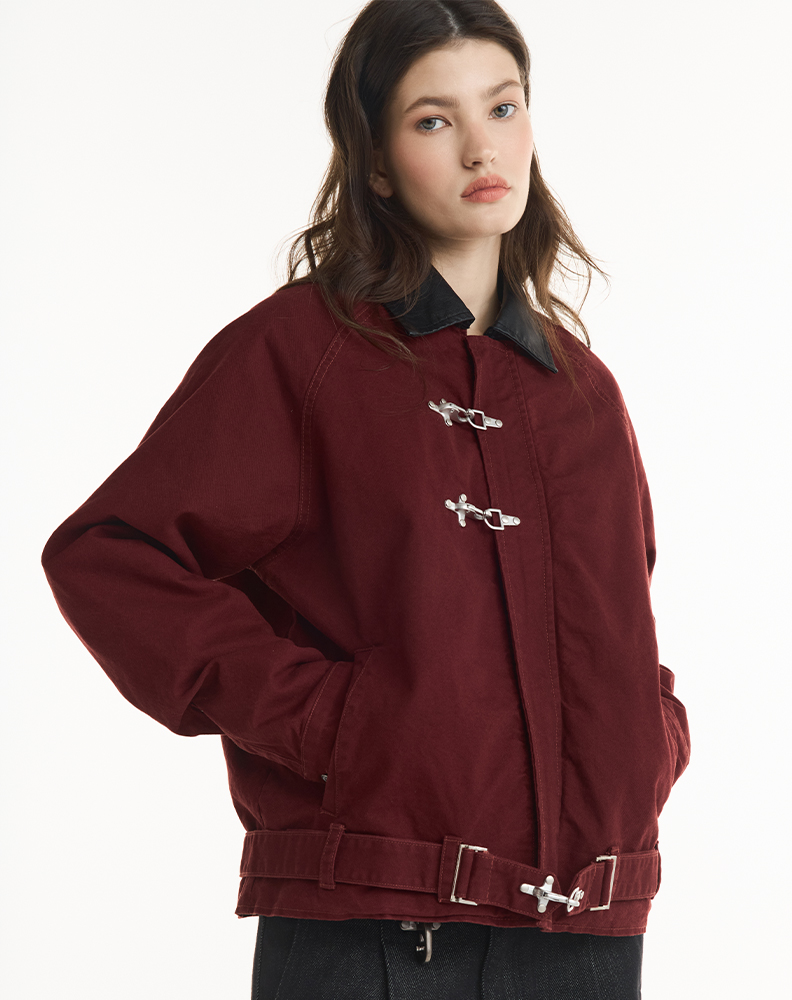 Куртка «Найдено в мастерской» бордовая