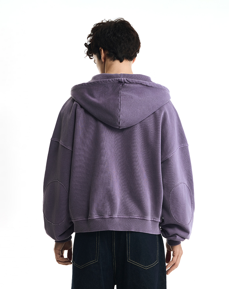 Фиолетовое оверсайз зип-худи “Muse”