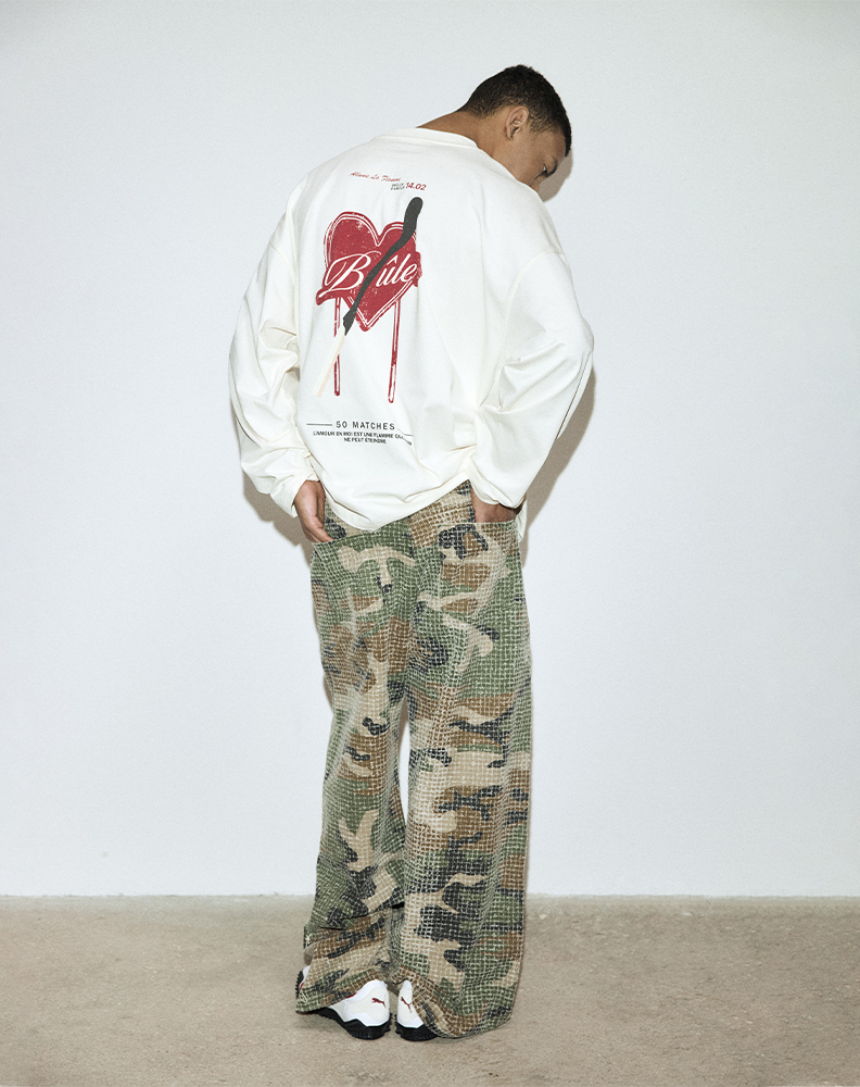 Лонгслив молочного цвета “Cœur Ardant”