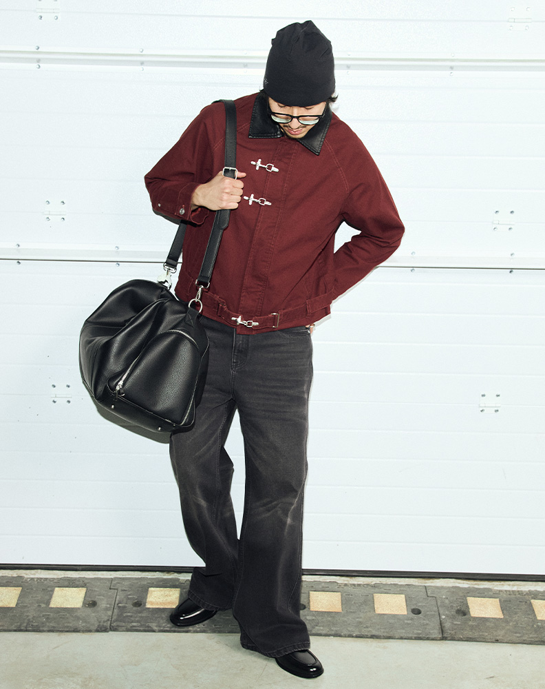 Джинсы «Клёш» чёрные с эффектом варки