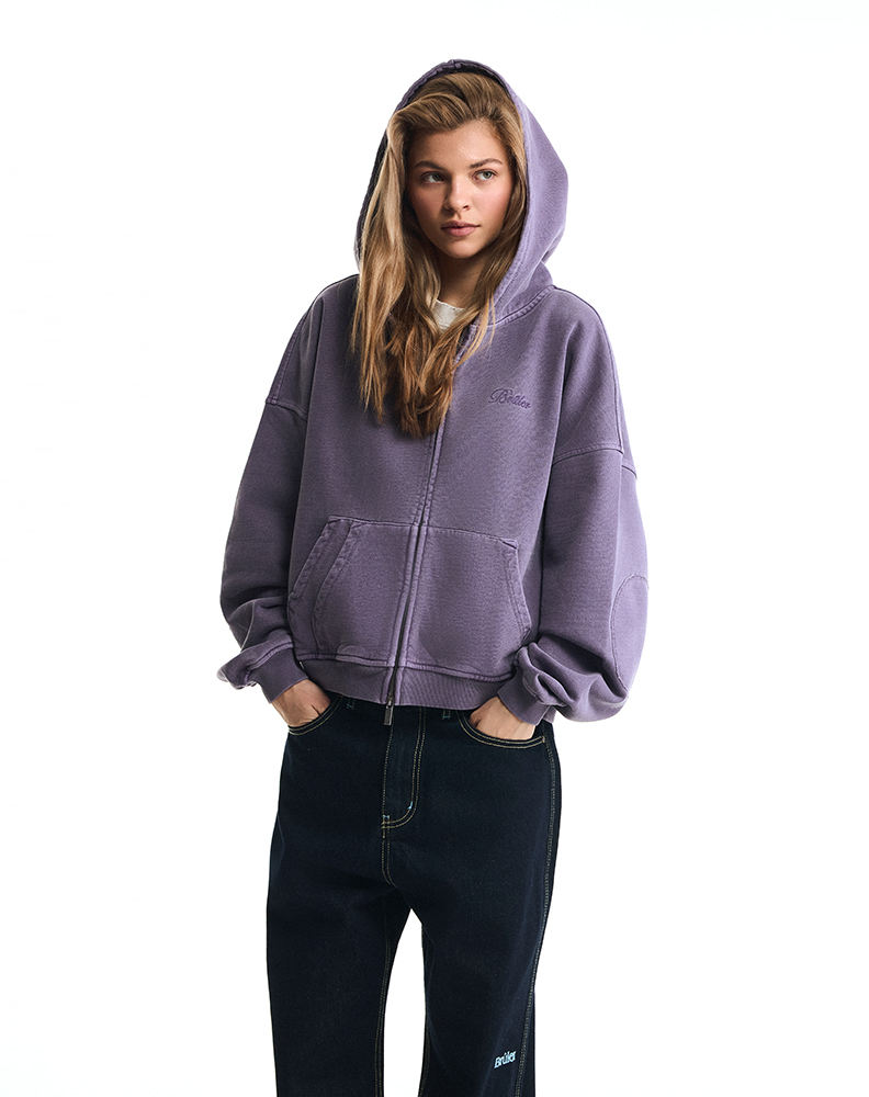 Фиолетовое оверсайз зип-худи “Muse”