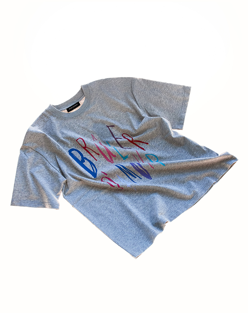 Футболка «Набросок» серый меланж