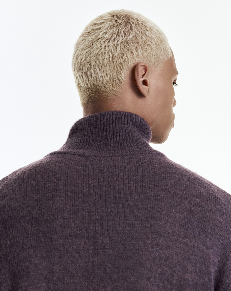 Кардиган «Поздняя работа» фиолетовый