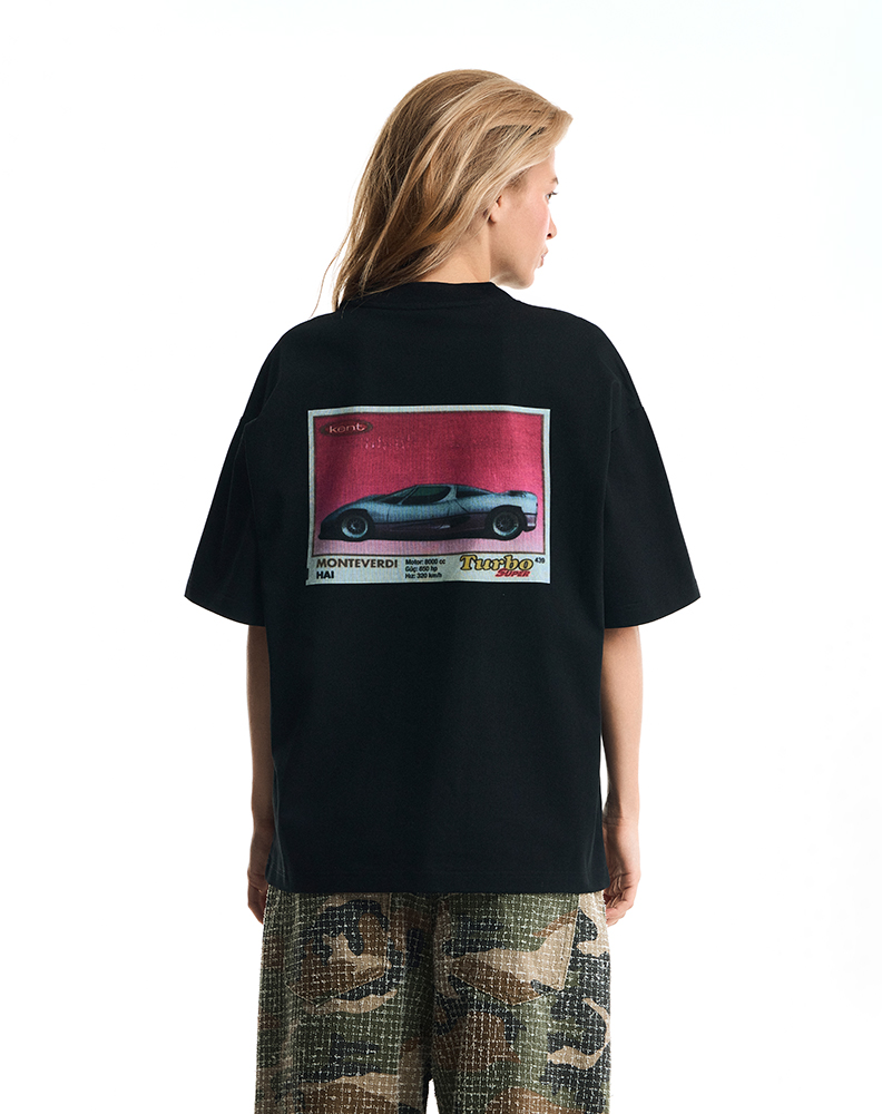 Оверсайз футболка чёрного цвета “Turbo”