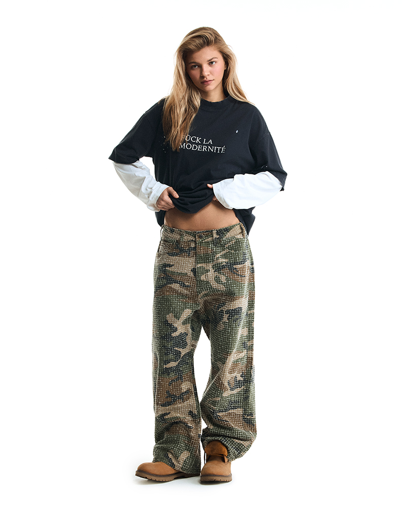 Камуфляжные оверсайз джинсы "Archive Camo"